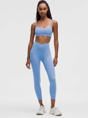 lululemon high-rise glow ups in pool party blue
